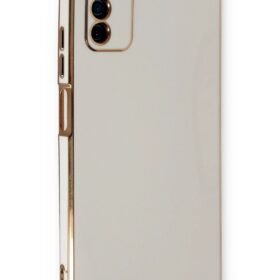 Samsung Galaxy A03S Kılıf Volet Silikon - Beyaz-(5796)