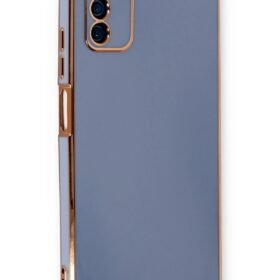 Samsung Galaxy A03S Kılıf Volet Silikon - Mavi-(5796)