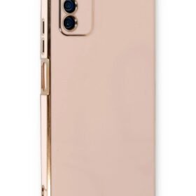 Samsung Galaxy A03S Kılıf Volet Silikon - Pembe-(5796)
