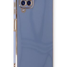 Samsung Galaxy A22 Kılıf Volet Silikon - Mavi-(5796)