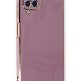 Samsung Galaxy A22 Kılıf Volet Silikon - Mor-(5796)