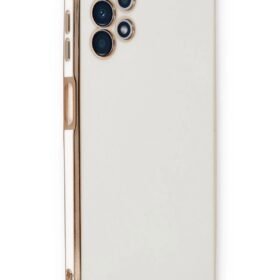 Samsung Galaxy A13 4G Kılıf Volet Silikon - Beyaz-(5796)