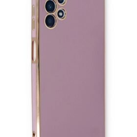 Samsung Galaxy A13 4G Kılıf Volet Silikon - Mor-(5796)