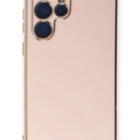 Samsung Galaxy S22 Ultra Kılıf Volet Silikon - Pembe-(5796)