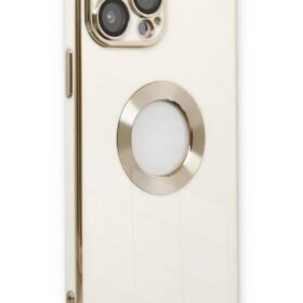 iPhone 13 Pro Max Kılıf Store Silikon - Beyaz-(5796)