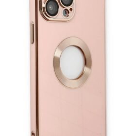 iPhone 13 Pro Max Kılıf Store Silikon - Pembe-(5796)