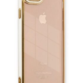 iPhone 6 Kılıf Liva Lens Silikon - Beyaz-(5796)