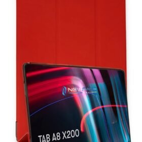 Samsung Galaxy X200 Tab A8 10.5 Kılıf Tablet Smart Kılıf - Kırmızı-(5796)