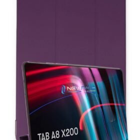Samsung Galaxy X200 Tab A8 10.5 Kılıf Tablet Smart Kılıf - Mor-(5796)