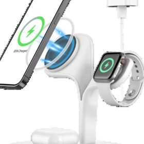 YM-UD22 Kablosuz Şarj Masaüstü Set - Beyaz-(5796)