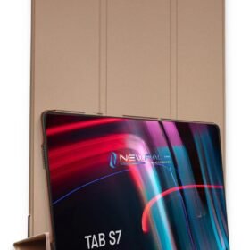 Samsung Galaxy T870 Tab S7 11 Kılıf Tablet Smart Kılıf - Rose Gold-(5796)