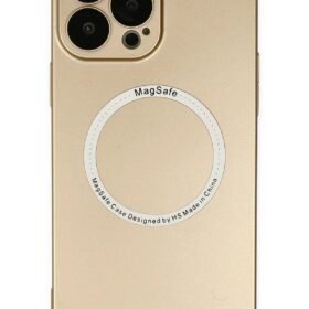 iPhone 13 Pro Kılıf Jack Magneticsafe Lens Silikon - Gold-(5796)