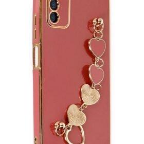 Samsung Galaxy A03S Kılıf Esila Silikon - Kırmızı-(5796)