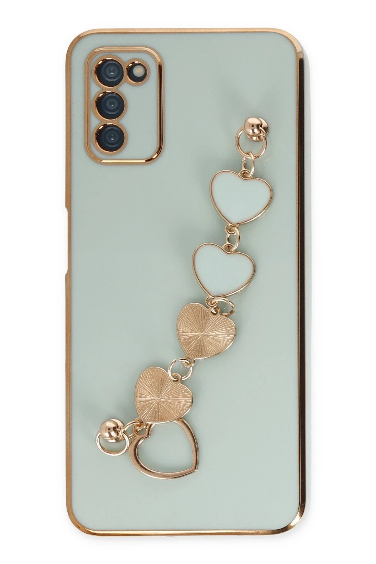 Samsung Galaxy A03S Kılıf Esila Silikon - Su Yeşili-(5796) - Görsel 2