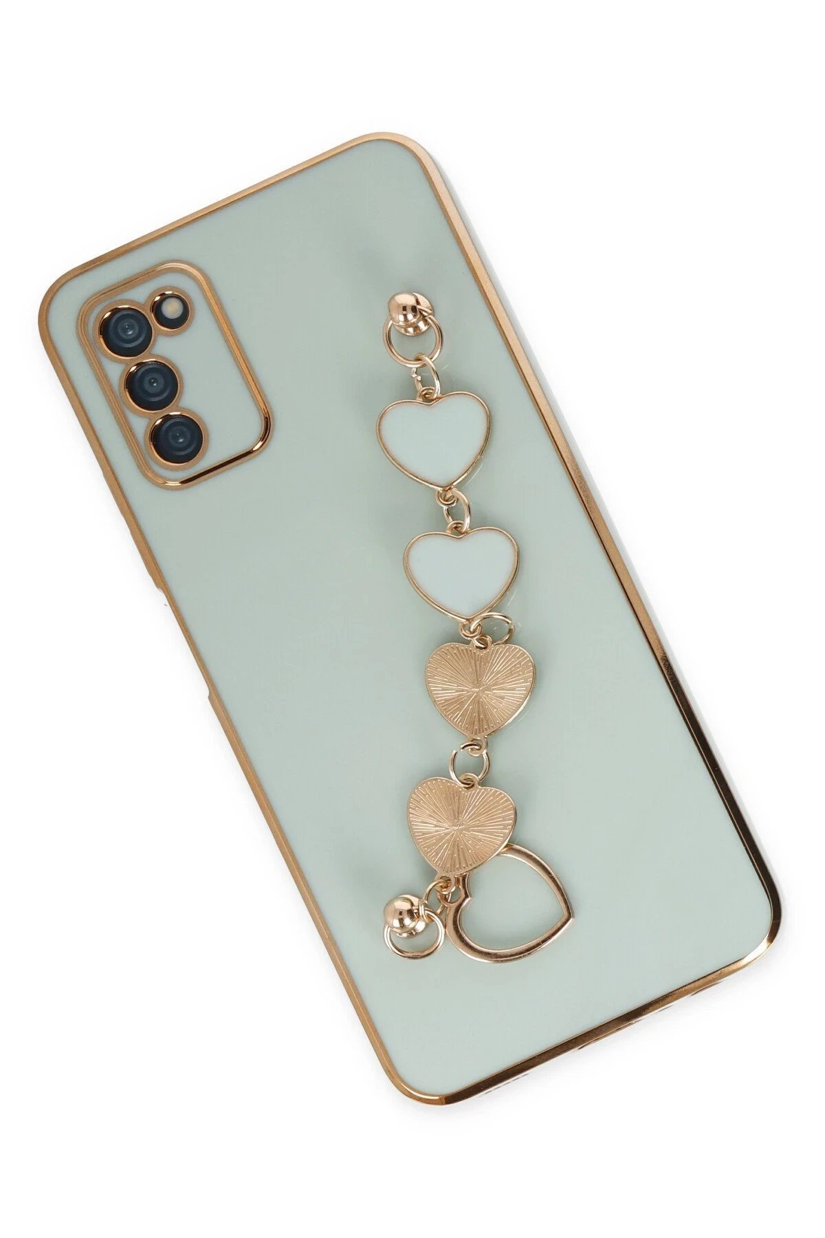 Samsung Galaxy A03S Kılıf Esila Silikon - Su Yeşili-(5796) - Görsel 3