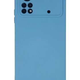 Xiaomi Poco X4 Pro 5G Kılıf Nano içi Kadife Silikon - Mavi-(5796)