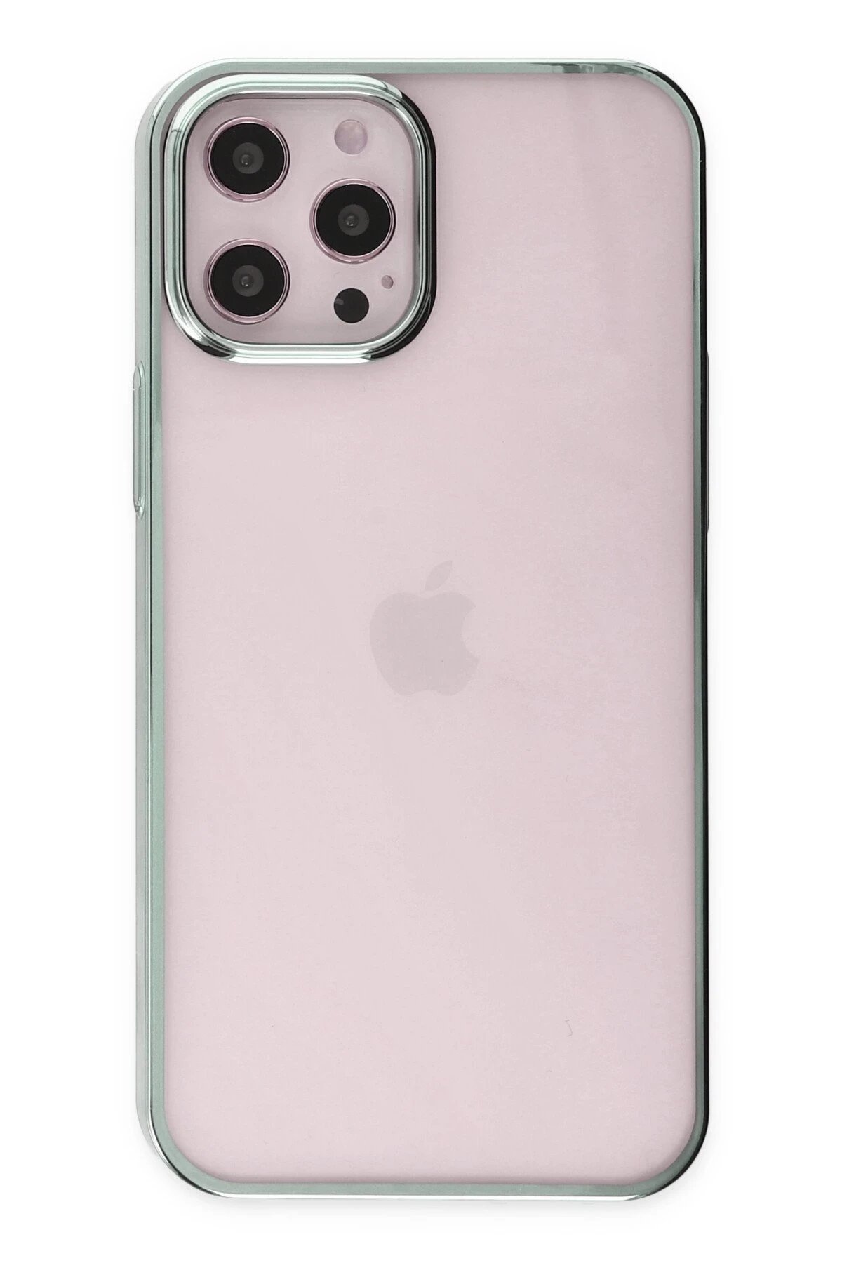 iPhone 12 Pro Max Kılıf Element Silikon - Yeşil-(5796)