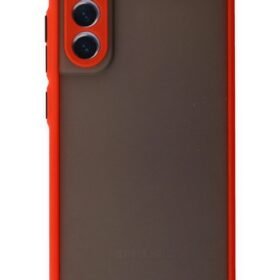 Samsung Galaxy S21 FE Kılıf Montreal Silikon Kapak - Kırmızı-(5796)