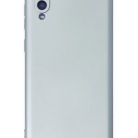 Samsung Galaxy A02 Kılıf Nano içi Kadife Silikon - Sky Blue-(5796)