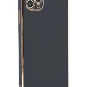 iPhone 11 Pro Max Kılıf Volet Silikon - Siyah-(5796)