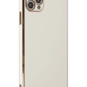 iPhone 11 Pro Max Kılıf Volet Silikon - Beyaz-(5796)