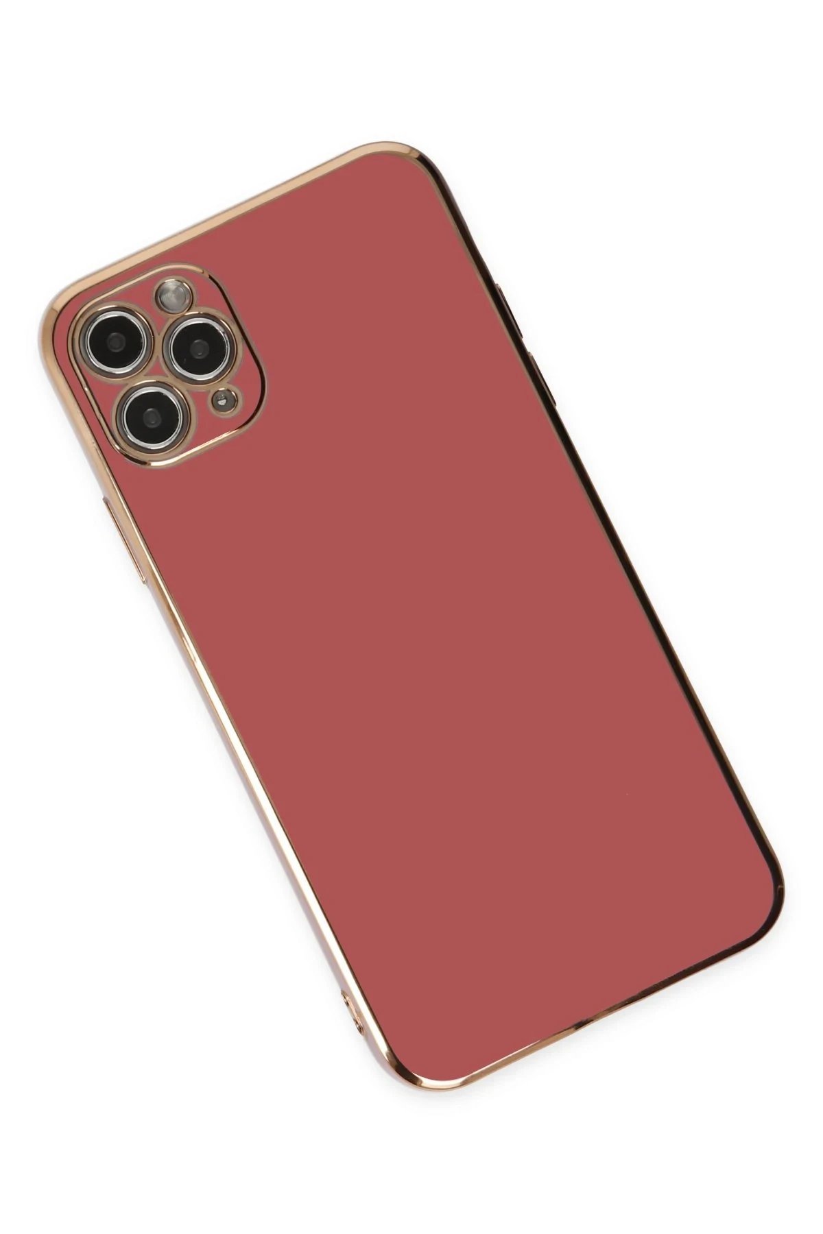 iPhone 11 Pro Max Kılıf Volet Silikon - Kırmızı-(5796) - Görsel 3