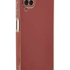 Samsung Galaxy A12 Kılıf Volet Silikon - Kırmızı-(5796)