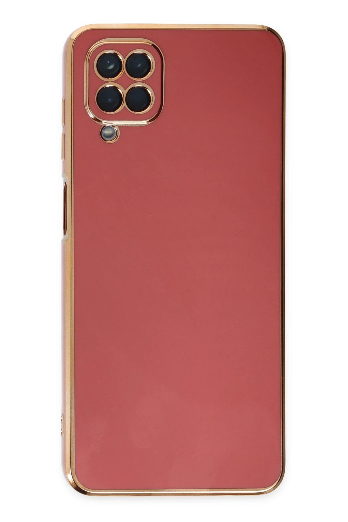 Samsung Galaxy A12 Kılıf Volet Silikon - Kırmızı-(5796) - Görsel 2