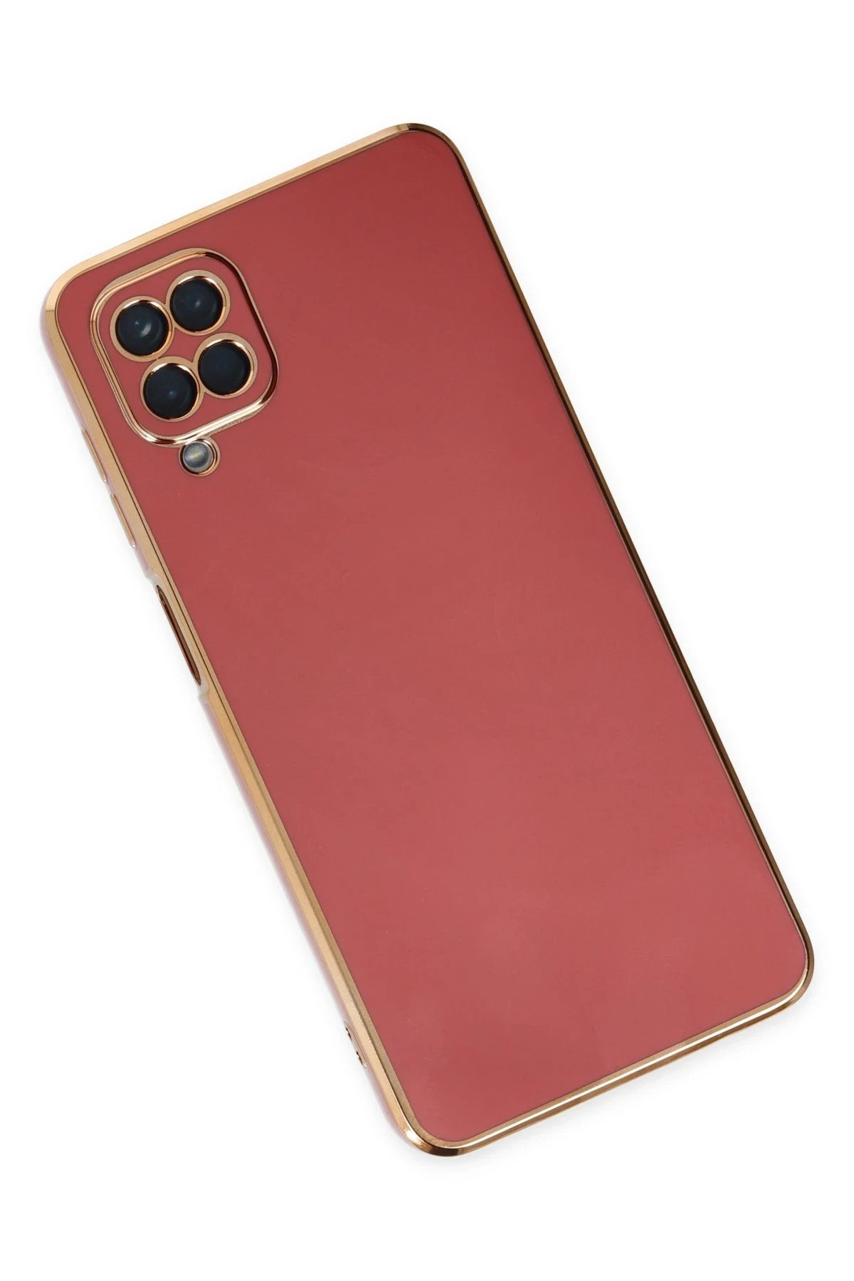 Samsung Galaxy A12 Kılıf Volet Silikon - Kırmızı-(5796) - Görsel 3