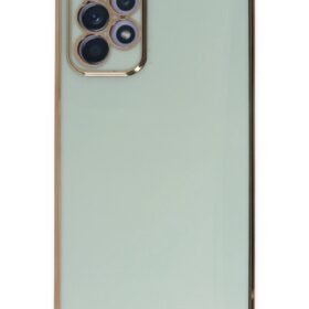 Samsung Galaxy A52 Kılıf Volet Silikon - Açık Yeşil-(5796)