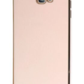 Samsung Galaxy J7 Prime Kılıf Volet Silikon - Pembe-(5796)