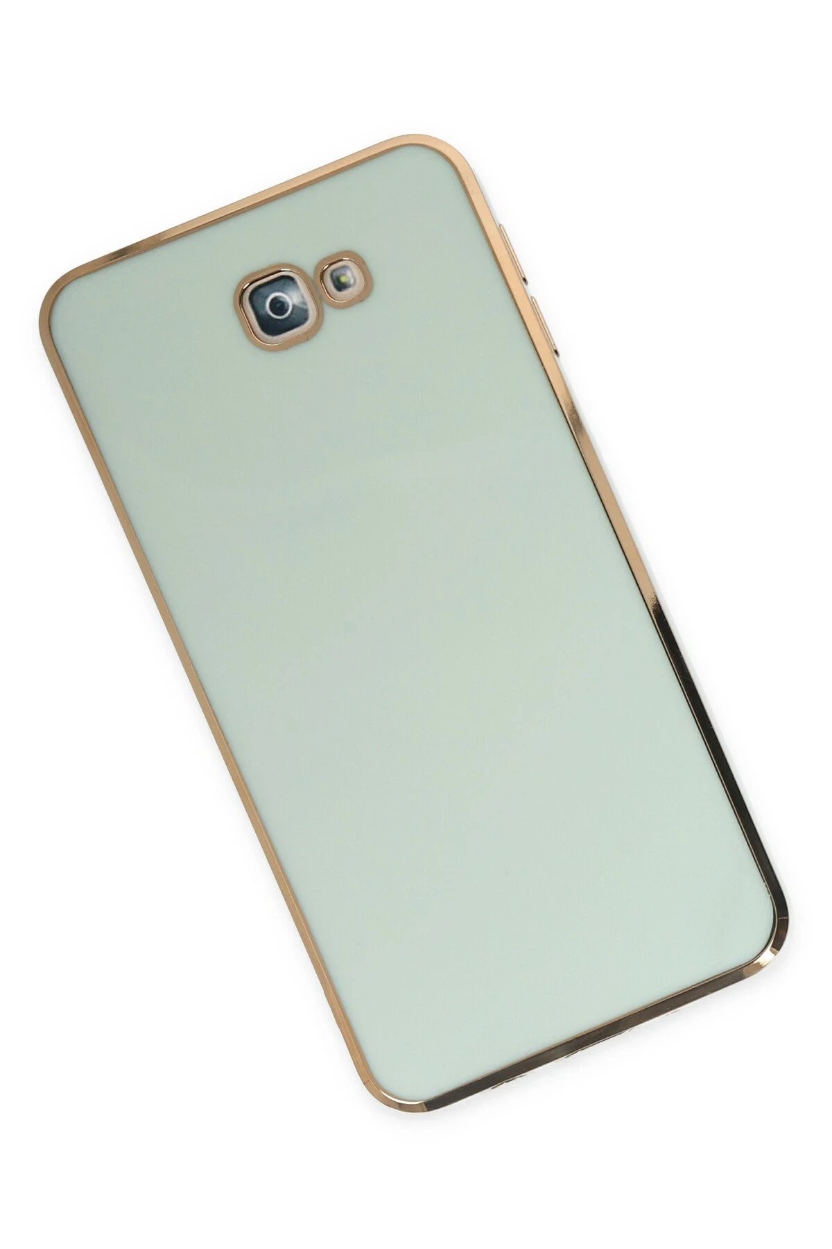 Samsung Galaxy J7 Prime Kılıf Volet Silikon - Açık Yeşil-(5796) - Görsel 2