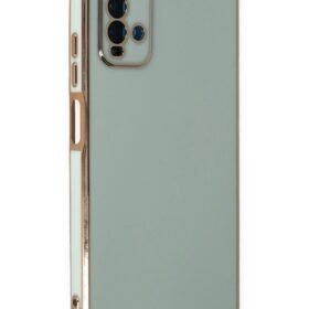 Xiaomi Redmi 9T Kılıf Volet Silikon - Açık Yeşil-(5796)