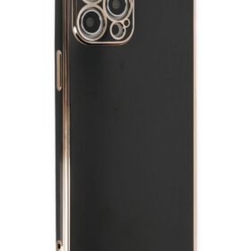 iPhone 12 Pro Max Kılıf Volet Silikon - Siyah-(5796)