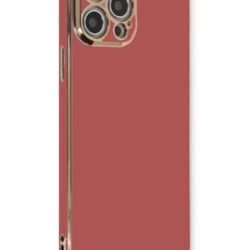 iPhone 12 Pro Max Kılıf Volet Silikon - Kırmızı-(5796)