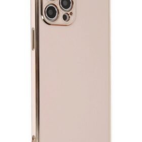 iPhone 12 Pro Max Kılıf Volet Silikon - Pembe-(5796)