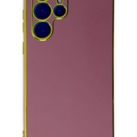 Samsung Galaxy S22 Ultra Kılıf Volet Silikon - Kırmızı-(5796)