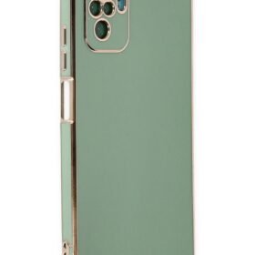 Xiaomi Redmi Note 10 Kılıf Volet Silikon - Açık Yeşil-(5796)