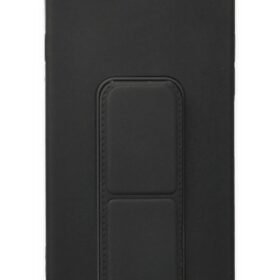 iPhone 6 Kılıf Mega Standlı Silikon - Siyah-(5796)