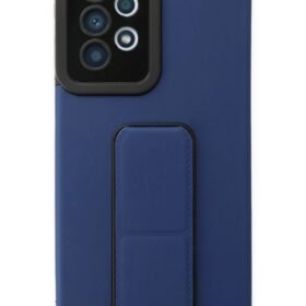 Samsung Galaxy A33 5G Kılıf Mega Standlı Silikon - Mavi-(5796)