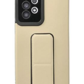 Samsung Galaxy A33 5G Kılıf Mega Standlı Silikon - Gold-(5796)