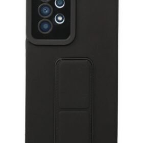 Samsung Galaxy A53 5G Kılıf Mega Standlı Silikon - Siyah-(5796)