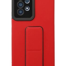 Samsung Galaxy A53 5G Kılıf Mega Standlı Silikon - Kırmızı-(5796)