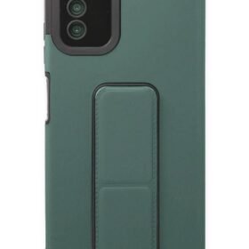 Samsung Galaxy A03S Kılıf Mega Standlı Silikon - Yeşil-(5796)