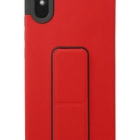 Xiaomi Redmi 9A Kılıf Mega Standlı Silikon - Kırmızı-(5796)
