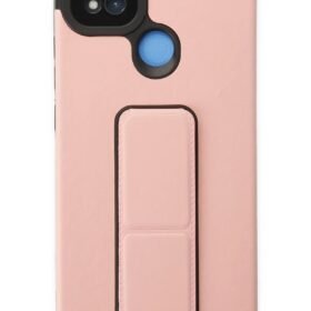 Xiaomi Redmi 9C Kılıf Mega Standlı Silikon - Pudra-(5796)