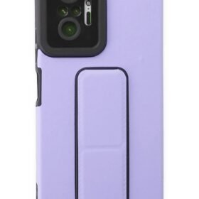 Xiaomi Redmi Note 10 Pro Kılıf Mega Standlı Silikon - Lila-(5796)