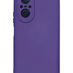 Huawei Nova 9 SE Kılıf Nano içi Kadife Silikon - Mor-(5796)