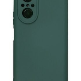 Huawei Nova 9 SE Kılıf Nano içi Kadife Silikon - Koyu Yeşil-(5796)