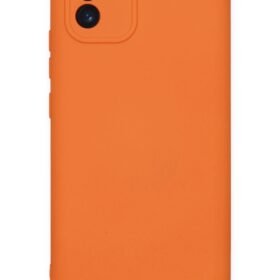 Samsung Galaxy A03 Kılıf Nano içi Kadife Silikon - Turuncu-(5796)